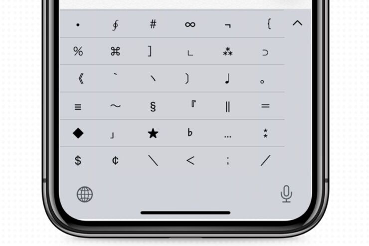 iPhoneのキーボードで特殊記号・絵文字を入力する方法