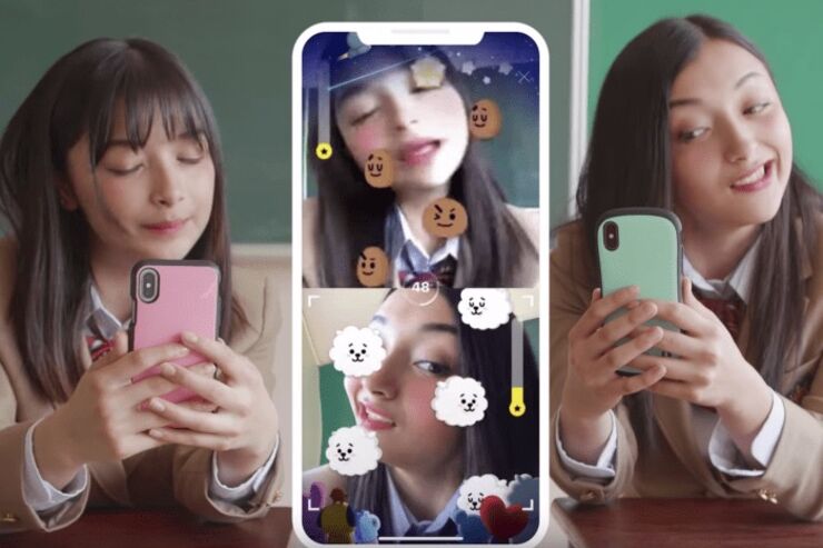 LINE、ビデオ通話で遊べる新感覚の顔ゲーム「Face Play」をリリース