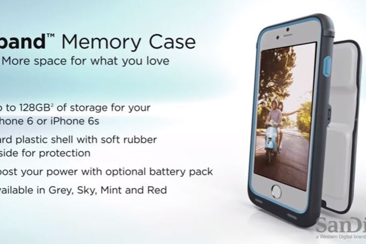 iPhoneに最大128GBの容量を外付けできるケース「iXpand Memory Case」が発売、SanDiskから
