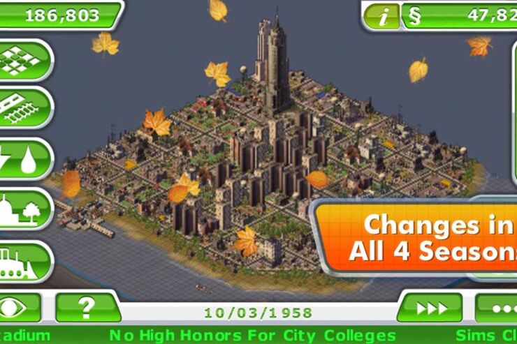 EAが「SimCity Deluxe」をAndroid Marketにリリース