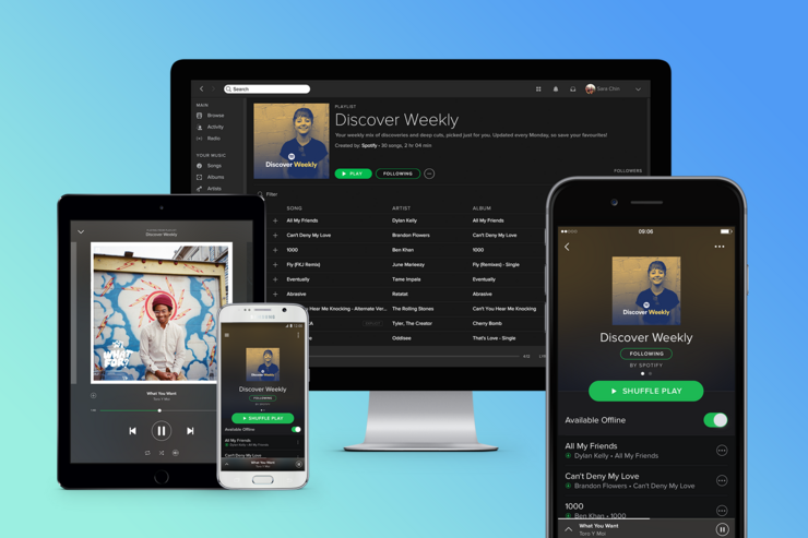 「Spotify」アプリ、日本で提供開始