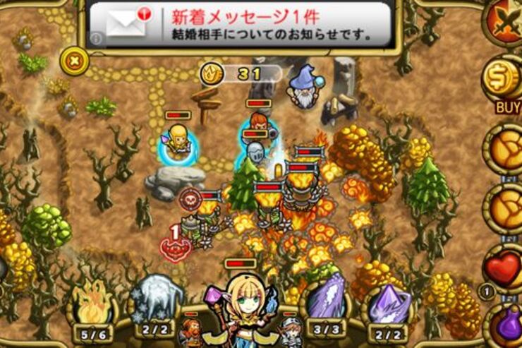 3人のユニットで戦うタワーディフェンスゲーム「剣とエルフとドワーフの王国」 #Android
