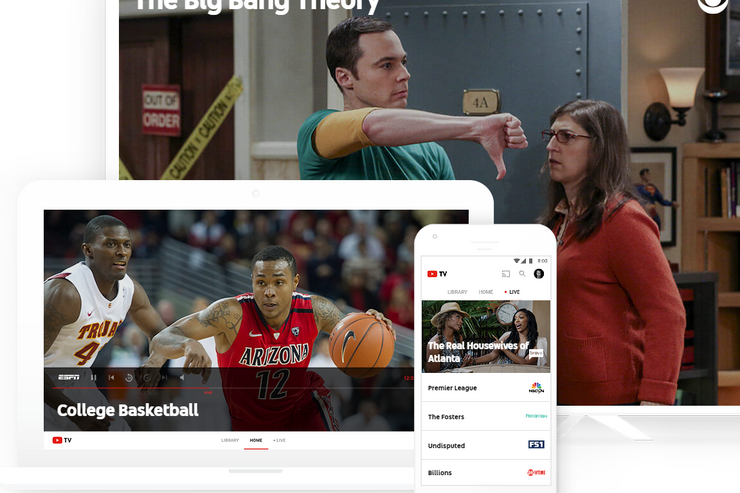 Google、テレビ放送をスマホで視聴できる「YouTube TV」を発表　容量無制限の録画機能も