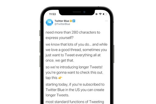 最大4000文字、Twitterで280文字以上のツイートが作成可能に