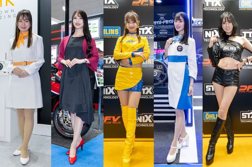 【JAPAN MOBILITY SHOW 2023】コンパニオン写真ギャラリー4（OHLINS、TPR、日立Astemo、NHKニッパツ、タカラトミーなど）