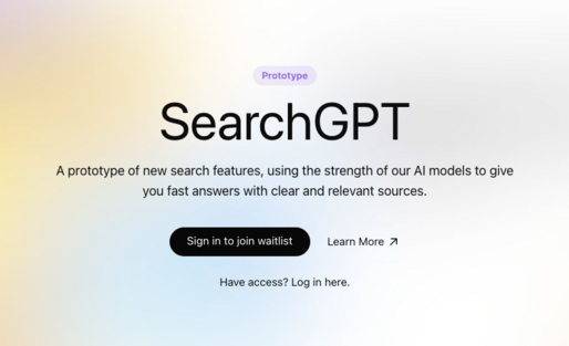 OpenAI、AIによるWeb検索機能「SearchGPT」を発表　少数ユーザーを対象にプロトタイプ版を公開中