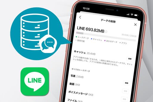 LINEのキャッシュを削除するとどうなる？ やり方と注意点