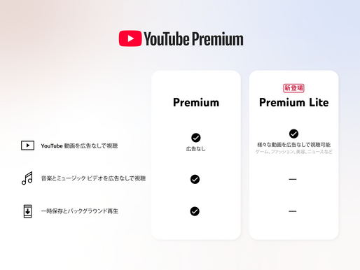 月額780円の「YouTube Premium Lite」が提供開始　一部ジャンルの動画が広告非表示に