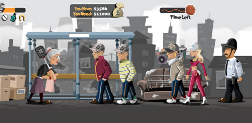ゲーム「Angry Gran」無表情な老婆が通行人から金を巻き上げるアクションゲーム #Android