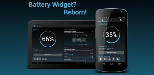 アプリ「Battery Widget? Reborn! (BETA)」ICSに最適化されたシンプルで美しいバッテリーウィジェット #Android