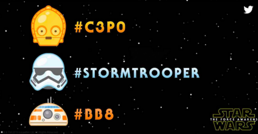 Twitterで映画『スター・ウォーズ』の絵文字が使える #StarWars