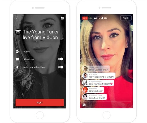 YouTube、ライブ配信機能をアプリ内で提供へ　
