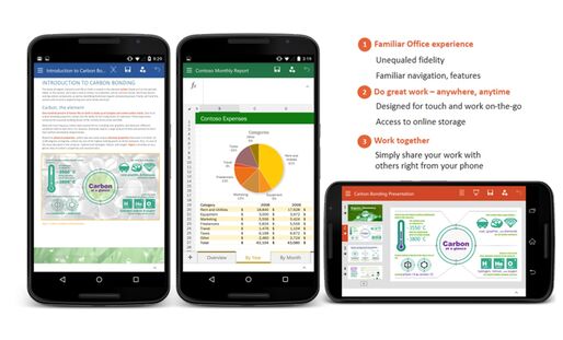 Microsoft、ついにAndroidスマホ向け「Word」「Excel」「PowerPoint」アプリを公開