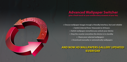 「Advanced Wallpaper Switcher」壁紙を最小10秒の間隔で自動切替してくれる無料アプリ #Android