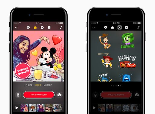 アップル純正の動画編集アプリ「Clips」、ディズニーやピクサーのキャラクターが利用可能に
