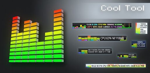 アプリ「Cool Tool」システムステータスをオーバーレイ表示 #Android