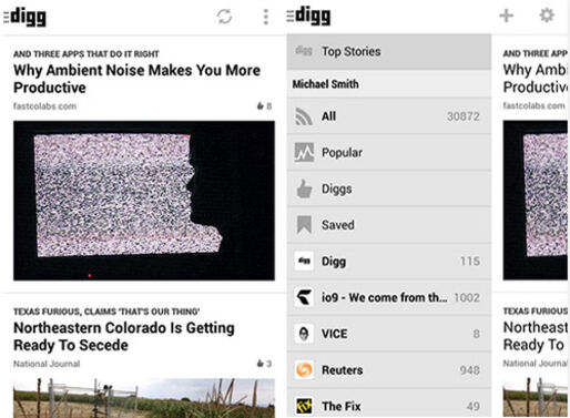 Googleリーダー後継として注目、「Digg」のAndroidアプリがリリース