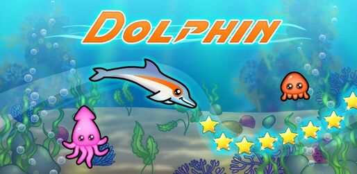 ゲーム「Dolphin」 イルカが大海原をジャンプ！夏らしい爽やかな世界観が魅力のスイミングアクション #Android