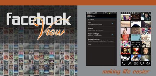 アプリ「FacebookView Lite For Facebook」友達が投稿した写真をホーム画面に表示するライブ壁紙 #Android