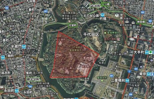 東京5地点にGoogleのニューヨーク無料Wi-Fiサービスエリアを当てはめてみた
