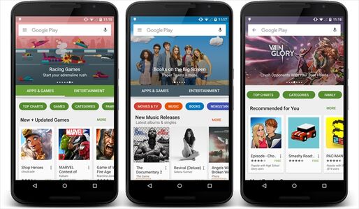Googleは、Androidアプリやゲーム、書籍や映画などのコンテンツを提供する「Google Play」のデザインを、近く全面的にリニューアルする予定です。