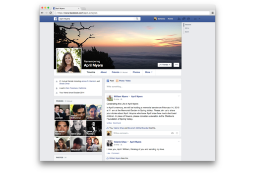 Facebook、死亡したユーザーのアカウントを管理できる「相続人」機能を追加