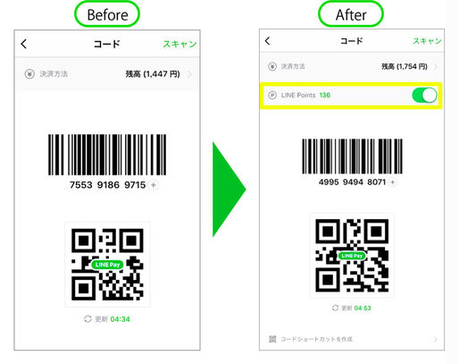 LINE Pay、支払い時に直接LINEポイントでの支払いが可能に
