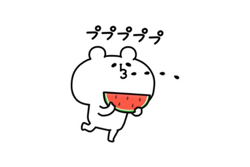 【LINE無料スタンプ】『2018年、夏のゆるくまスタンプ』が登場、配布期間は8月13日まで