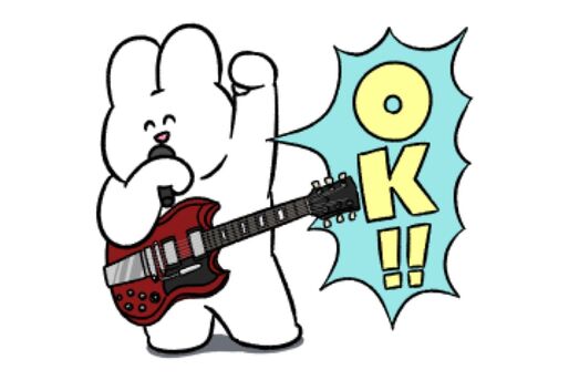 【LINE無料スタンプ】『うさロック×LINEスコア』が登場、配布期間は10月16日まで