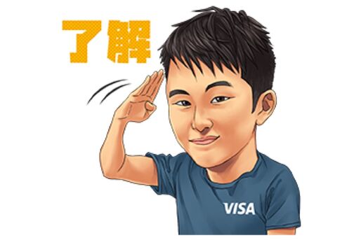 【LINE無料スタンプ】『Team Visa アスリートスタンプ』が登場、配布期間は4月29日まで