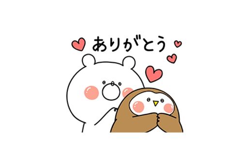 【LINE無料スタンプ】『フク子さんガーリーくまさんコラボスタンプ』が登場、配布期間は7月3日まで