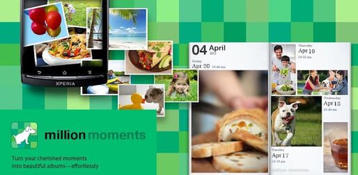 アプリ「million moments」写真をおまかせでアルバム風にレイアウト #Android