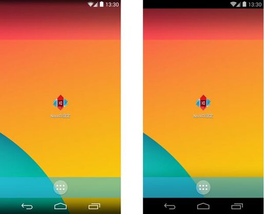 「Nova Launcher」ベータ版がAndroid 4.4 KitKatの新デザインに対応、バーの透過表示が可能に