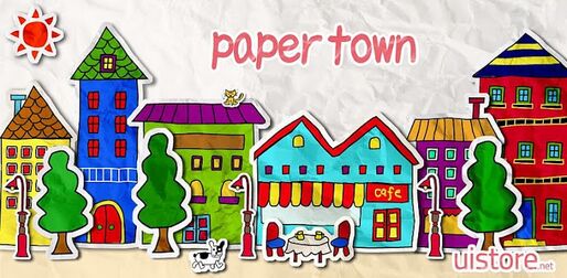 アプリ「paper town ライブ壁紙」ペーパークラフトで作られた街並みが動く #Android