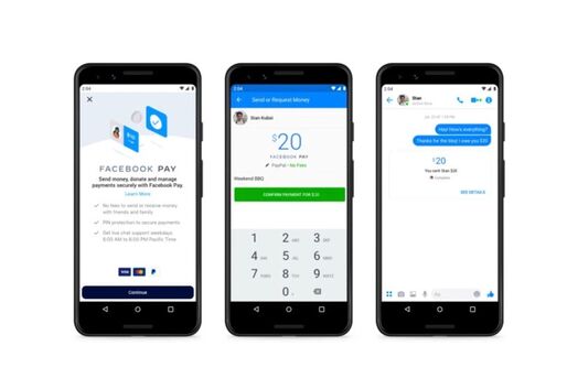 「Facebook Pay」が米国内でスタート、今後InstagramやWhatsAppにも対応予定