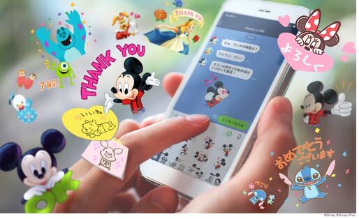 LINE、ディズニーの限定スタンプや着せかえが毎月もらえる公式アカウントサービス「Disney x LINE」を開設