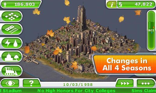 EAが「SimCity Deluxe」をAndroid Marketにリリース