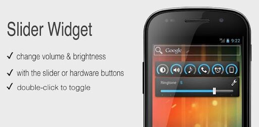 アプリ「Slider Widget」各種音量をウィジェットのスライドバーで一発調節 #Android