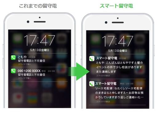 留守電メッセージをテキストに起こして通知してくれるアプリ「スマート留守電」が登場、知らない発信元の相手もわかる