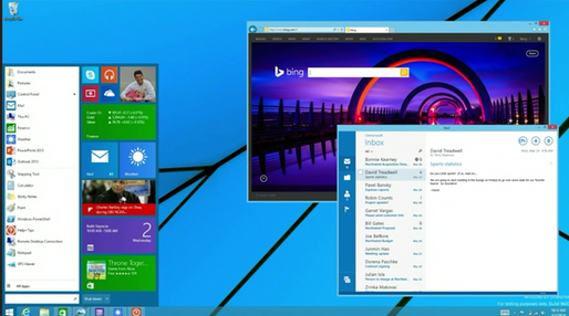 Windows 8.1でスタートメニューが復活へ