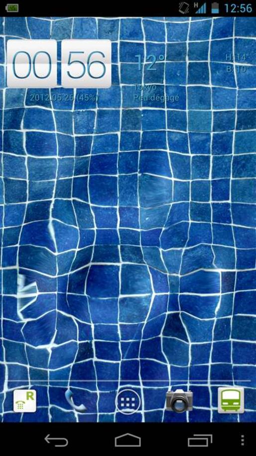 アプリ「Water Drops Live Wallpaper」画面が水面になるライブ壁紙 #Android
