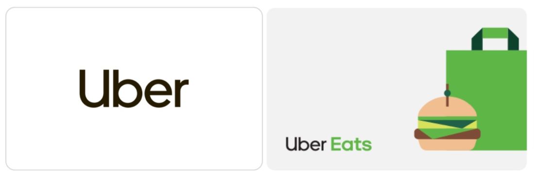 Uberギフトカード　デザイン