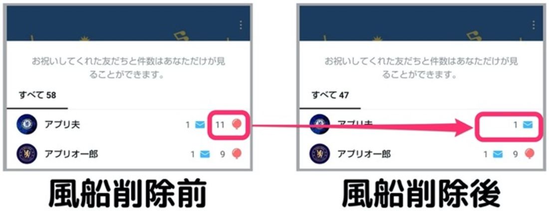 Line 誕生日カード 風船の使い方 見方 送り方や表示されない原因など アプリオ