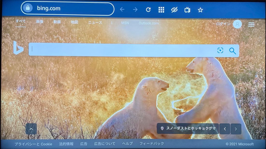 Fire TV ブラウザ