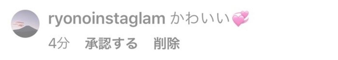 承認するをタップしてコメントを第三者に開示することも可能