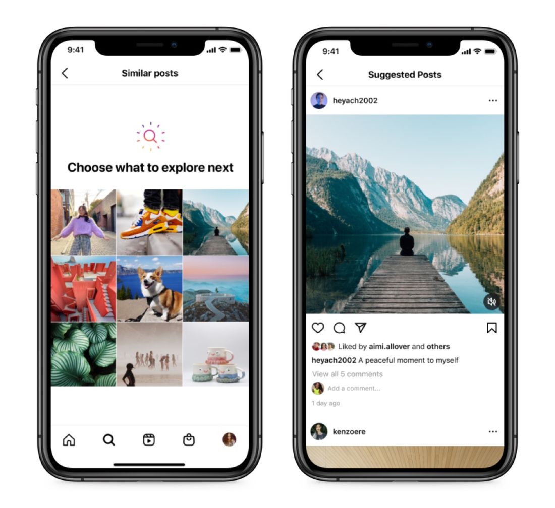 Instagram トピック切り替え通知
