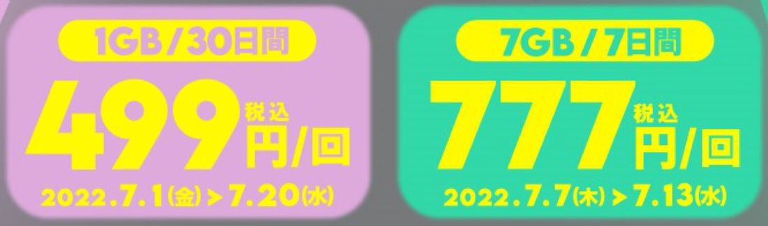 povo 2.0　お試しトッピング