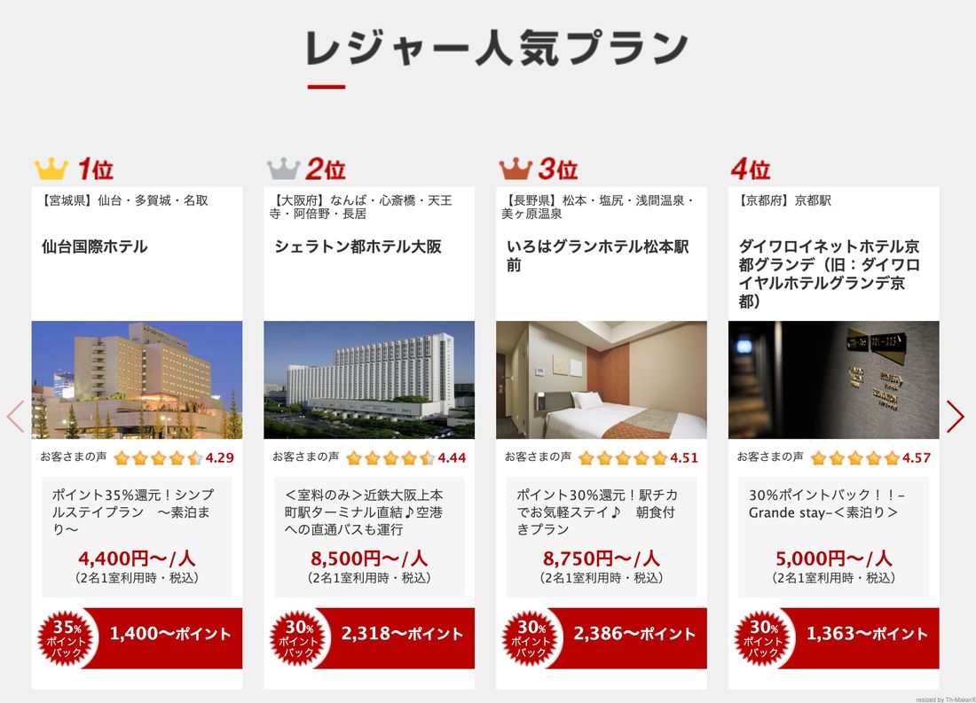 スーパーDEALプランの一例