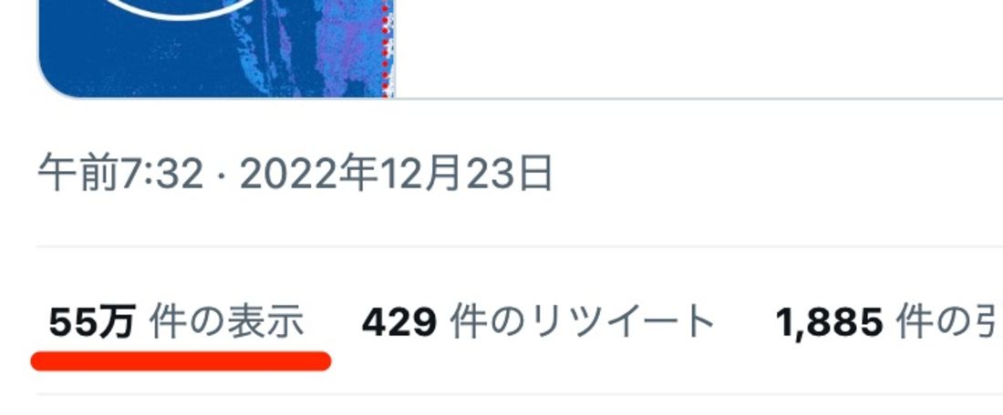 Twitter　表示回数