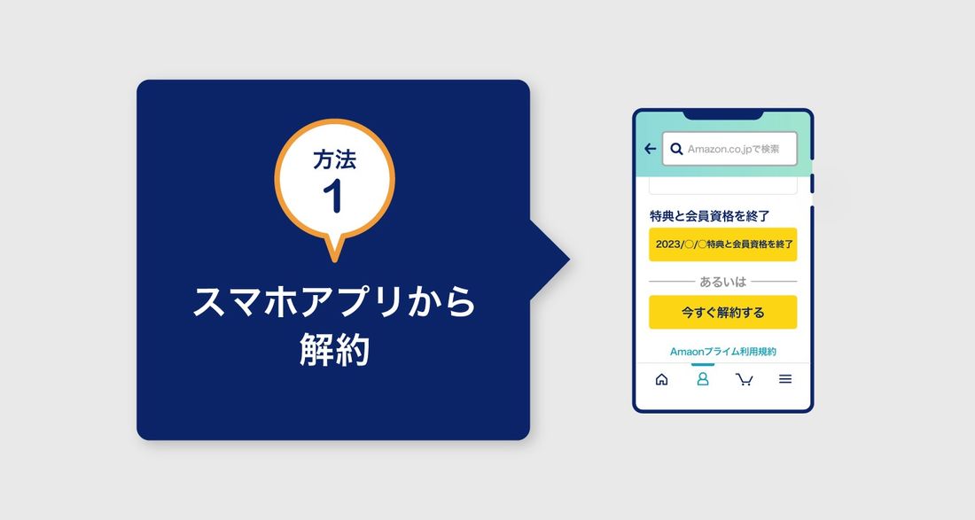 Amazonプライム解約(スマホアプリから)